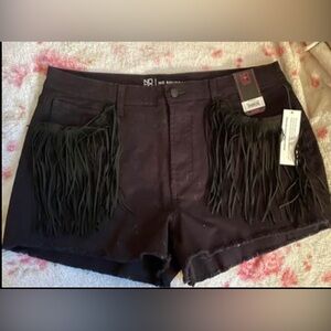 Walmart Black Fringe Shorts
